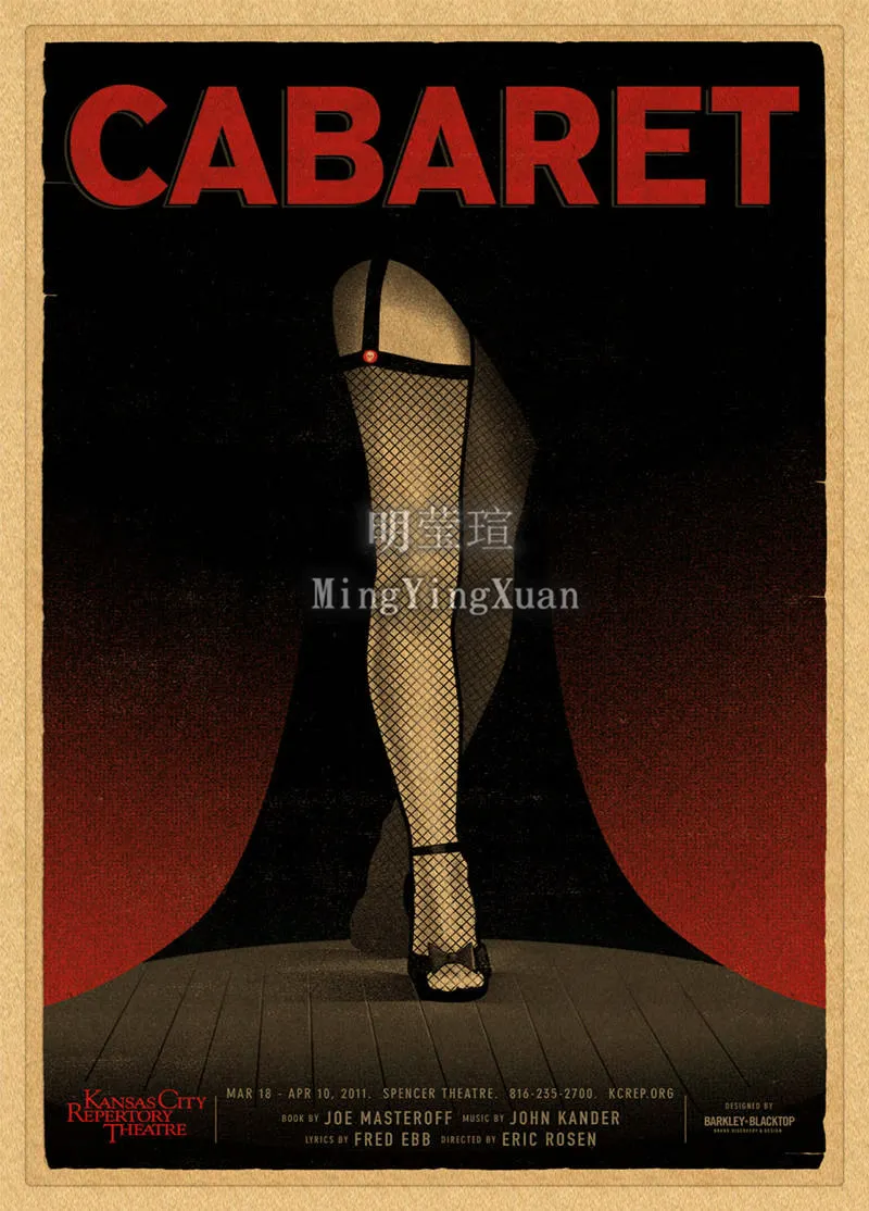 American Movie Cabaret Retro Posters Good Quality Kraft Paper Printed Wall Posters Art Painting Home Room Decor