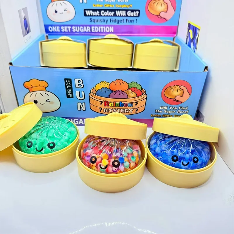 New Bubble Beads Dumpling Squishy Pinch Slow Rebound Fluid Squeeze Ball Decompression Office Home Decoration Children Adult Gift