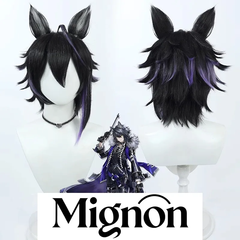 

Arknights Vigil cosplay wig Leoncetto Bianchi spiky hair Halloween gift