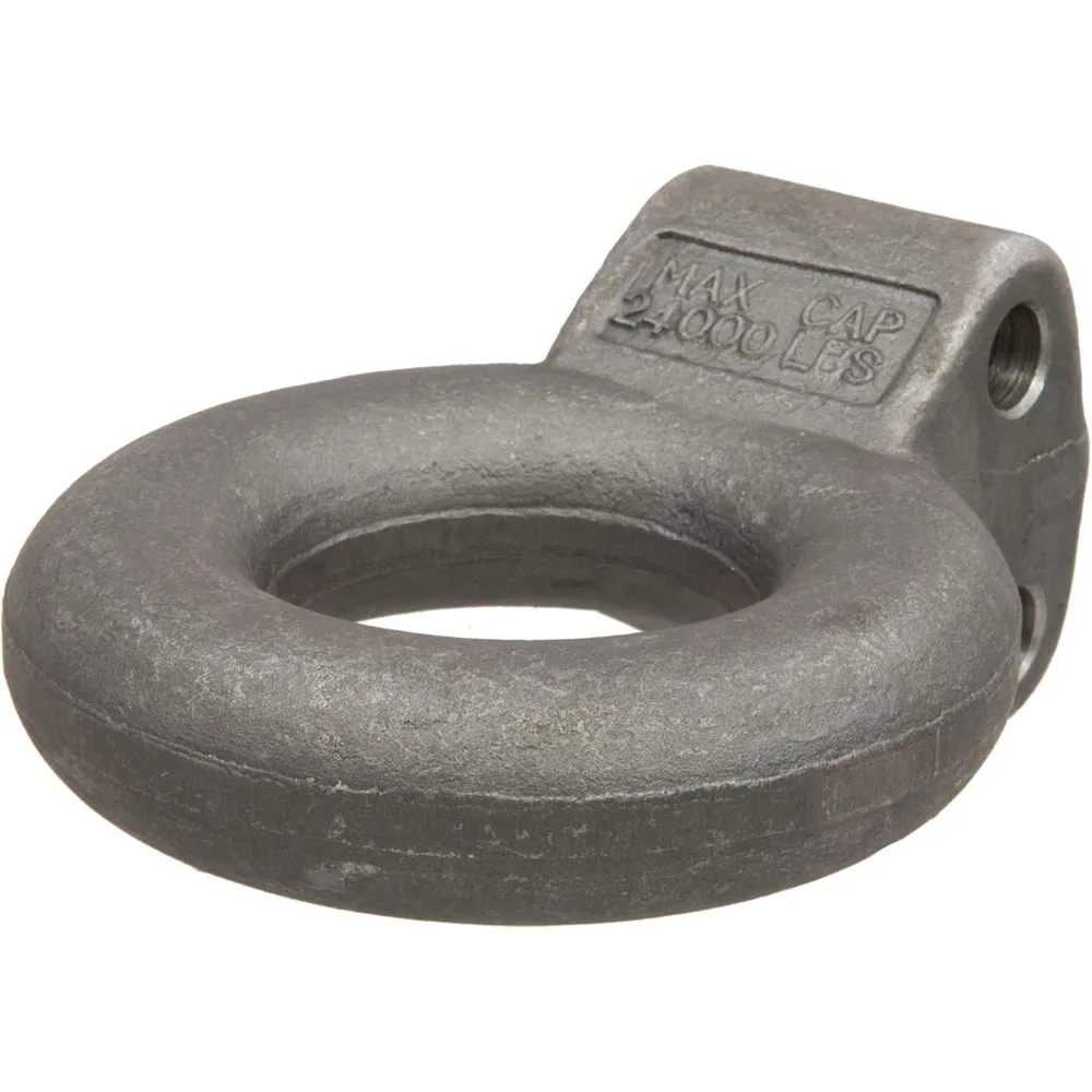 Anneau de Lunette d'attelage de Pintle en acier brut avec un diamètre intérieur de 3 pouces, une capacité de 24 000 lb, nécessite une montage sur canal