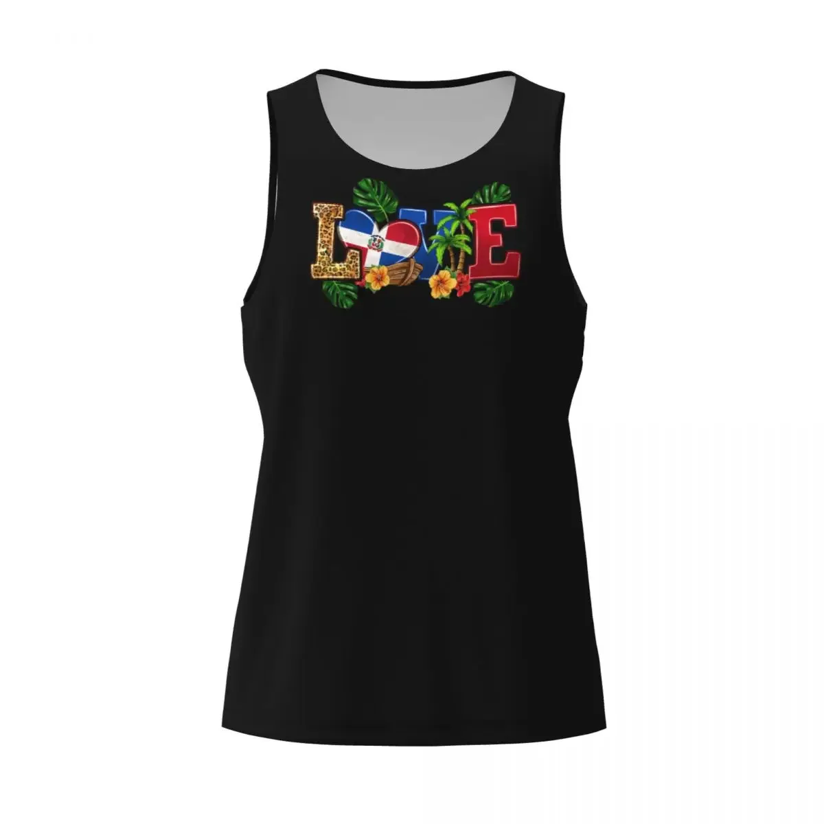 Quick Dry Flag Of The Dominican Republic Gym Tank Muscle Sleeveless Shirt Bodybuilding Breathable Vest