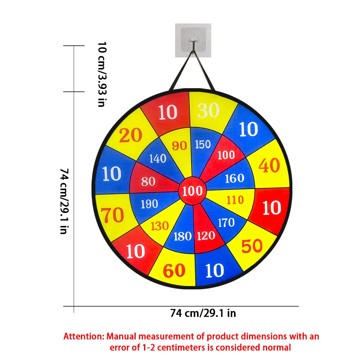 29 inch children's dart tray set with 12 sticky balls, parent-child indoor and outdoor game toys, party interaction