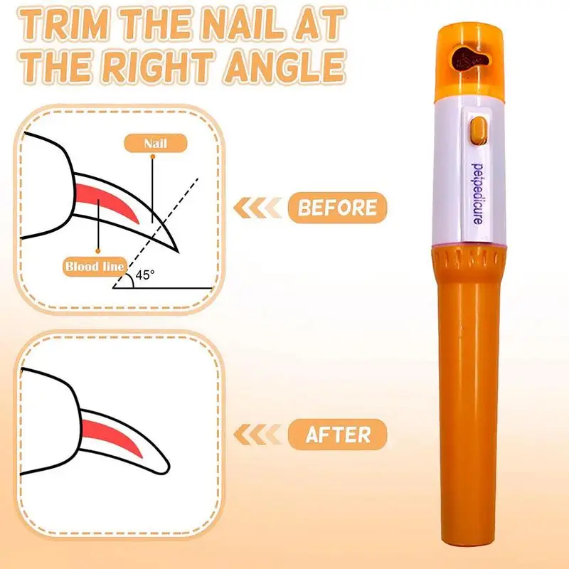 전문 전기 애완 동물 네일 그라인더, 반려동물 네일 트리머, 발 손질 및 다듬기, 개 고양이 및 애완 동물용