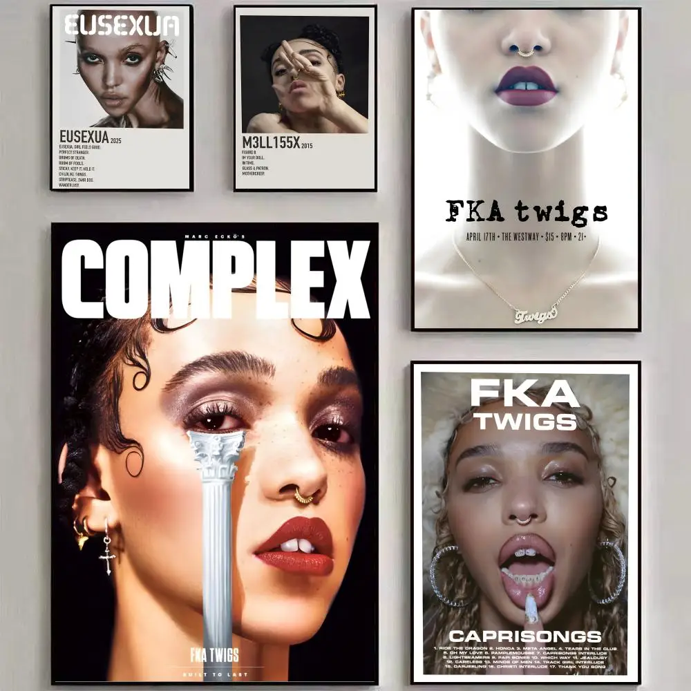 

Постер с изображением певицы F-FKA T-twigs, настенный художественный принт, подходит для гостиной, спальни, бара, салона, домашнего декора, подарок
