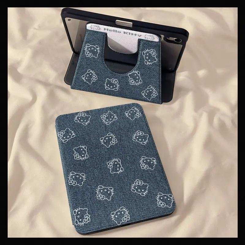 

Cowboy Style Tablet Case For iPad 2025 A16 11 Inch 10th 9th 10.2 Air 3 4 5 6 7 Mini 6 7 Pro 2024 13 Anti Drop Hello Kitty Cover