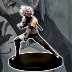 18CM Anime Naruto Figure Kakashi Naruto Sasuke Figurine Mask Kakashi Figure PVC Action Figure Model Children Dolls Gift Toys