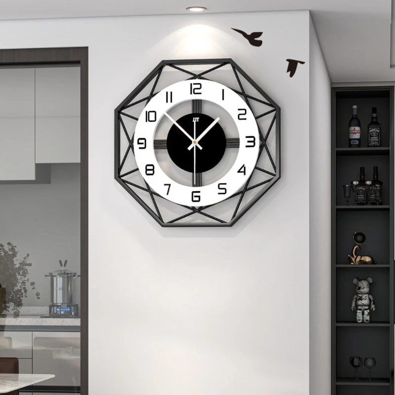 Creative Hollow Out Wall Clocks Living Room Decoration Clocks Stylish Silent Decor Clock Modern Elegant Clock Room Ornaments