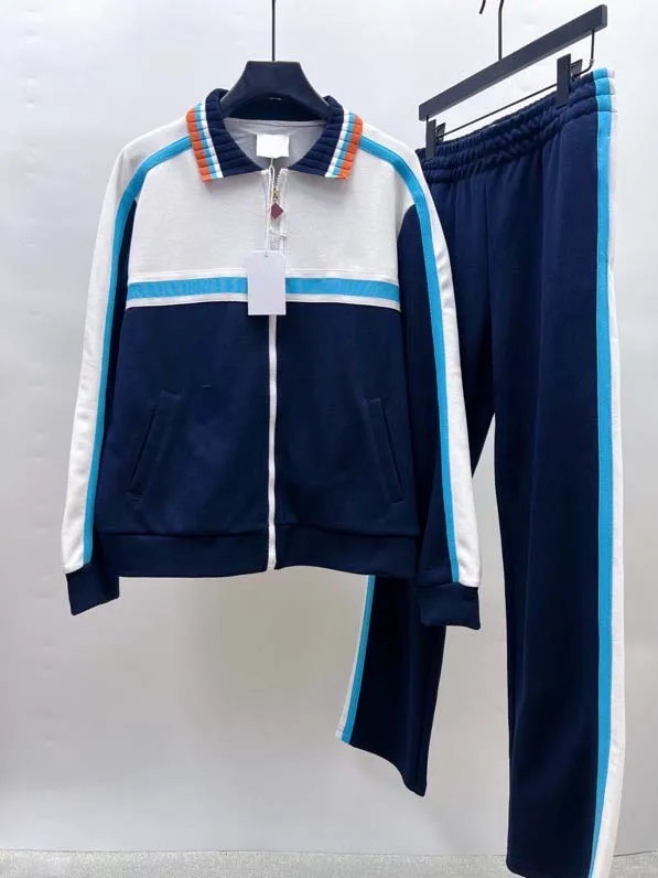 

2025 Top Quality CasinoBlank Paris Logo Patched Women Men Track Suits Jacket Men Cotton Track Pants Streetwear Sport Suit Jacket