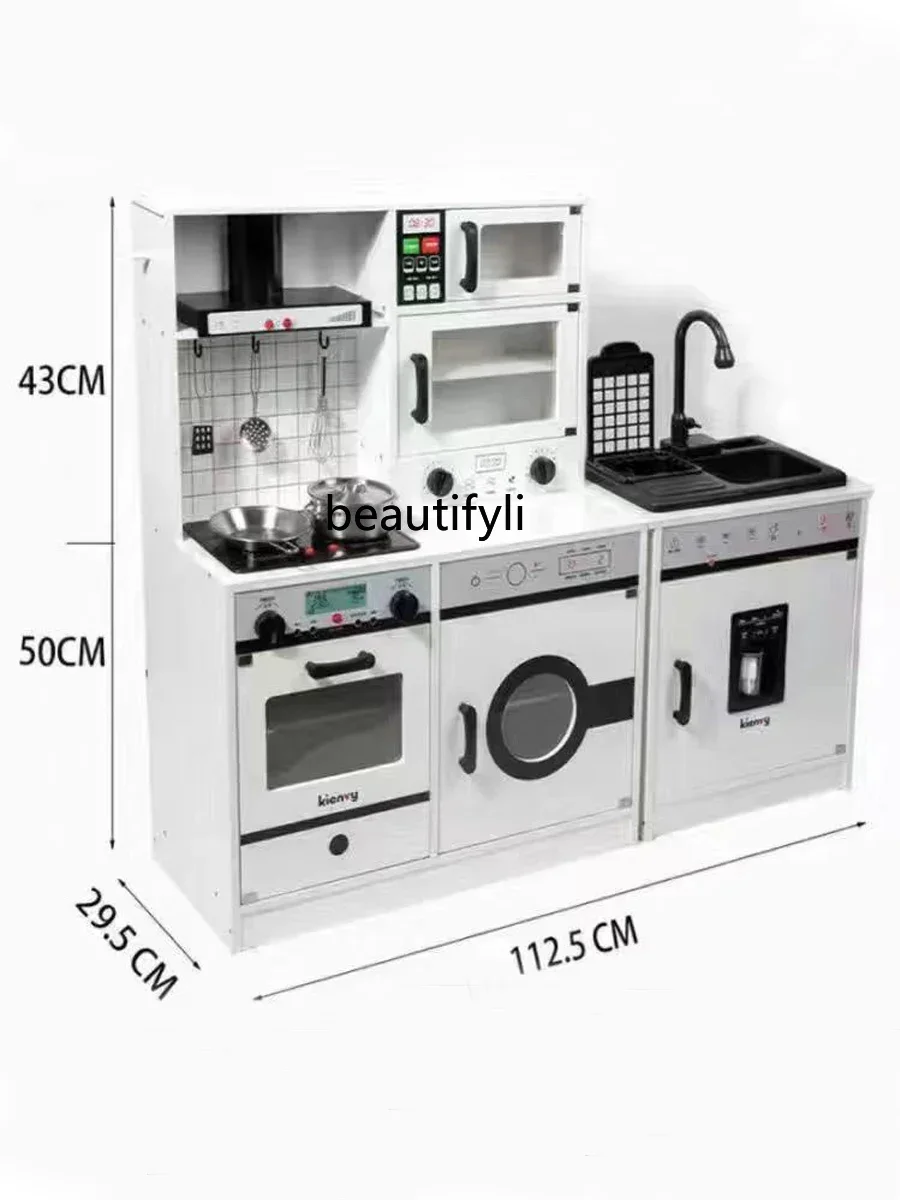 Set da cucina per bambini Grande grande casa da gioco in legno per bambini in legno Bambole per la scuola materna Giocattoli per la casa