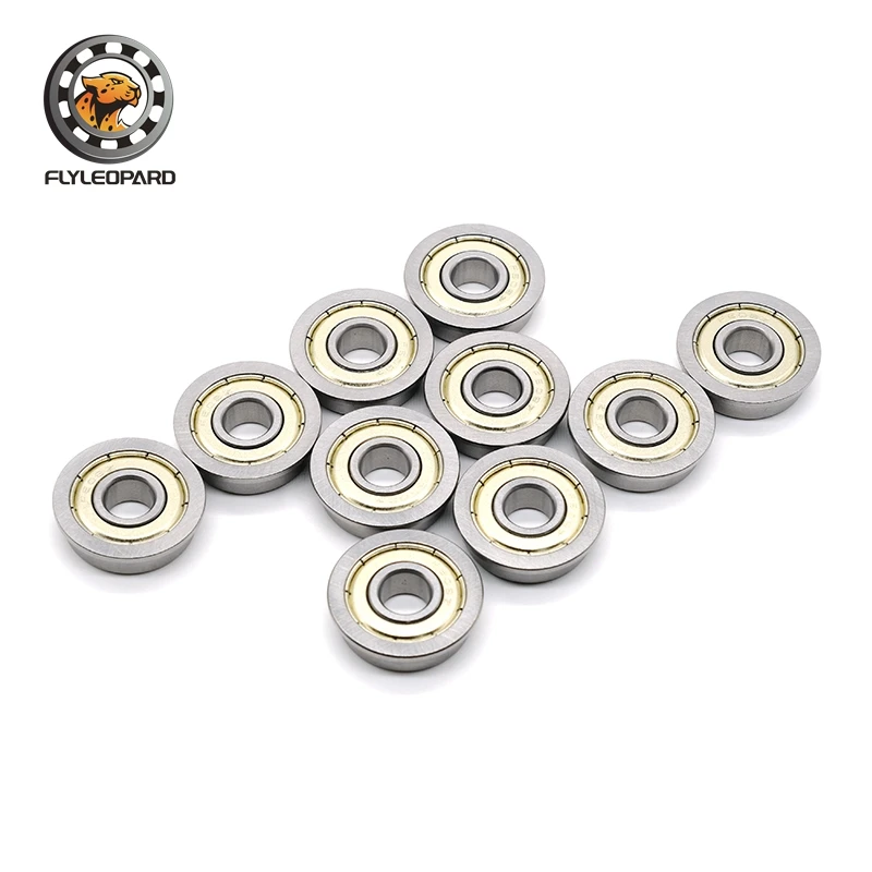 

F604ZZ Flange Bearing 4x12x4 mm ABEC-7 ( 10 PCS ) Flanged F604 Z ZZ Ball Bearings