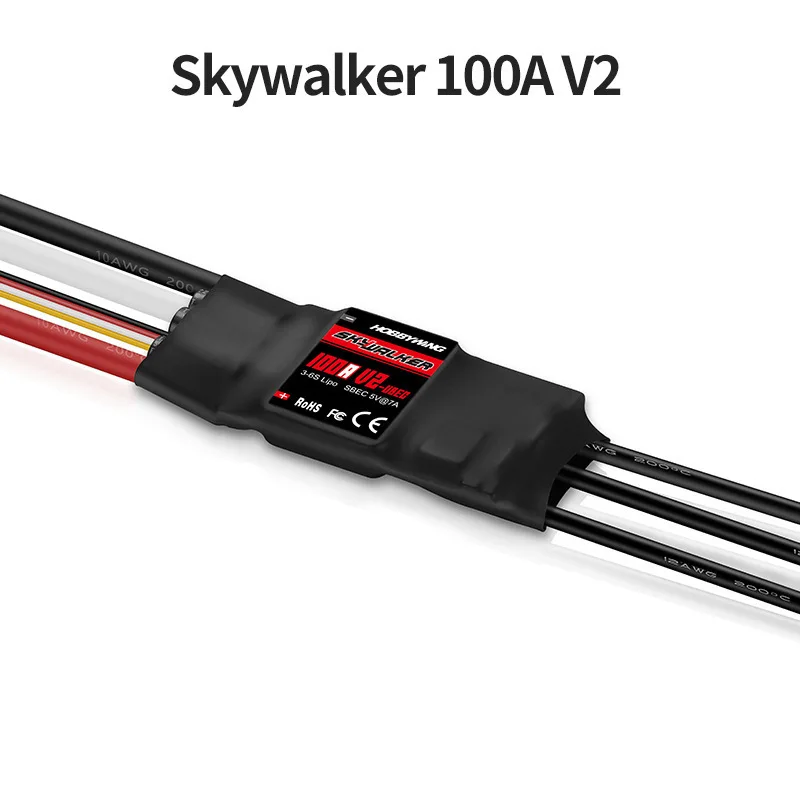 Nuevo controlador Hobbywing Skywalker 50A 60A 80A 100A V2 Speed ESC con UBEC para avión helicóptero RC