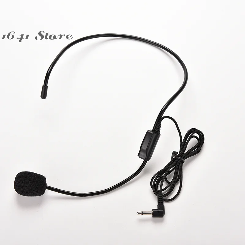(NUEVO) Micrófono con cable para voz con conector de 3,5 mm, 1 unidad, para amplificador de voz, altavoz, cable de micrófono, longitud del cable: 100 cm