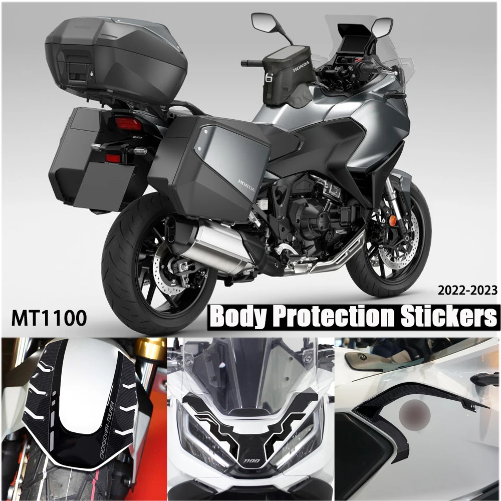 

NT1100 Fuel Tank Sticker Body Protection 2022 2023 3D Motorcycle Epoxy Sticker Kit Anti-skid Sticker for Honda NT 1100