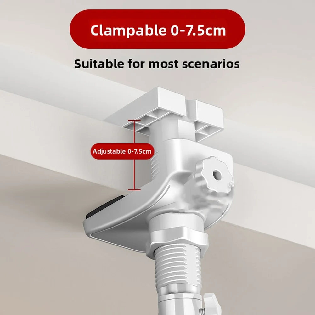 

Telescopic Camera Wall Mount Bracket No Drill Installation for Security Cameras Clamp Range 0 to 7.5 cm Wide Compatibility