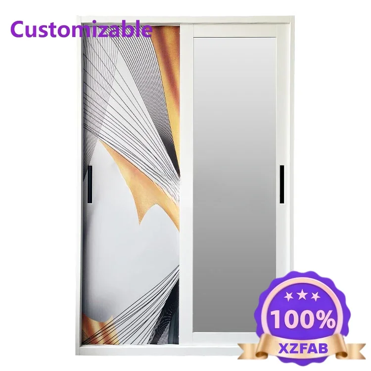 Factory Direct 2026 Nordic Metal Wardrobe Steel Cabinet  Furniture Closet Fancy for bedroom storage