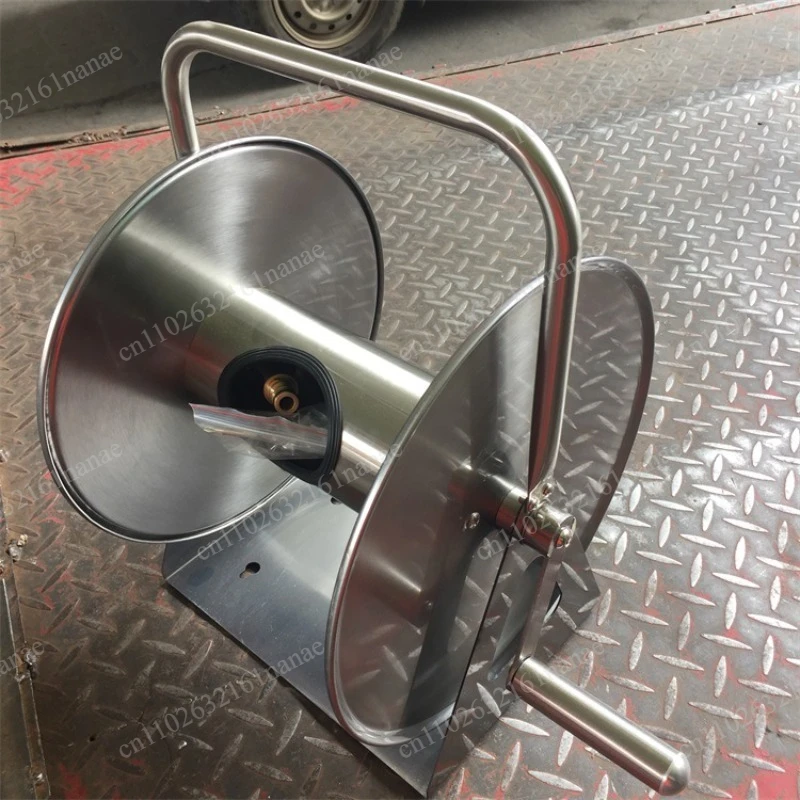 Wall-Mounted Water Pipe Storage Rack, Stainless Steel Winding Bracket, Household Garden Hose Organizer