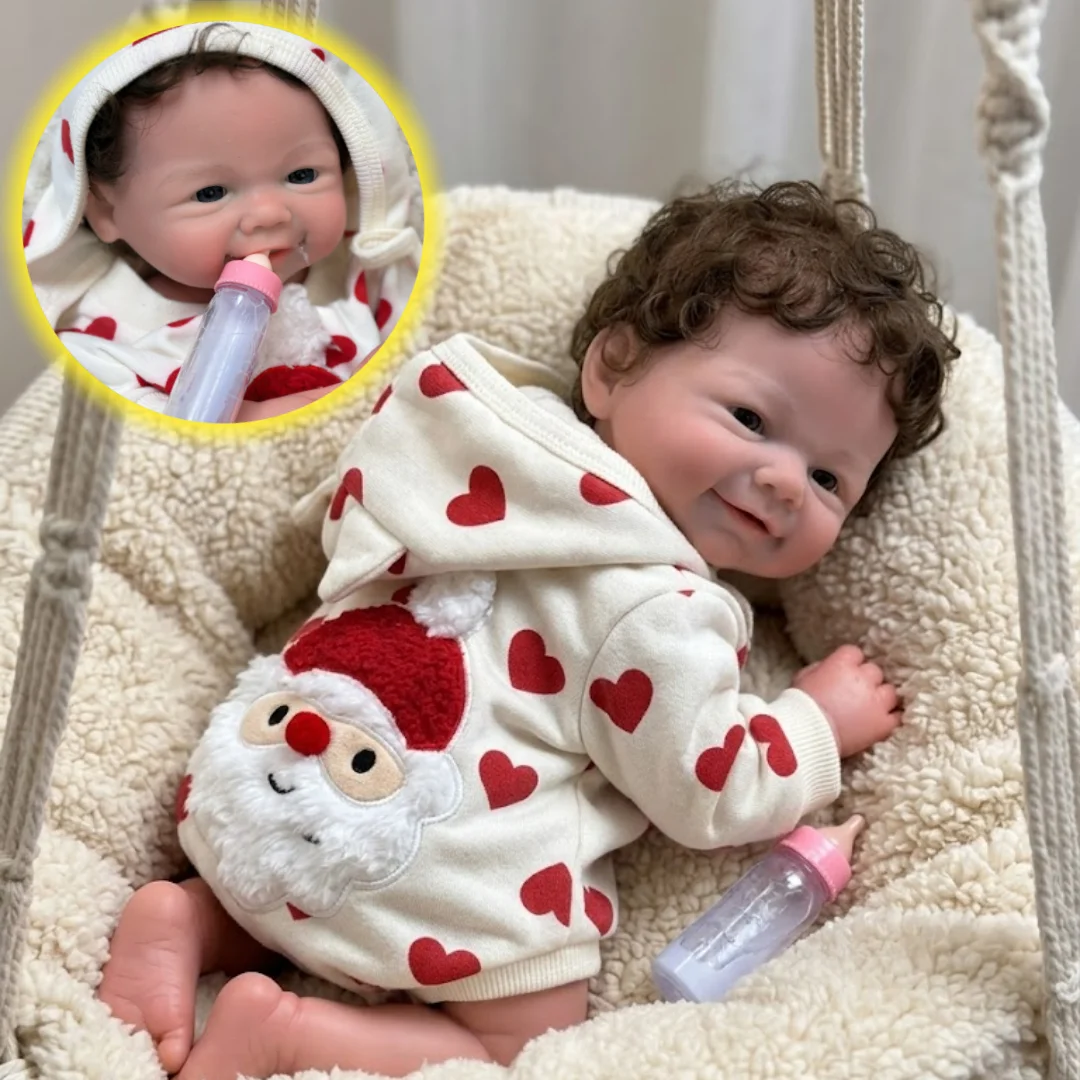 

OtardDolls-45cm Open Mouth Solid bebe reborn de silicona Girl Dolls With Rooted Hair Handmade Paint & Unpaint Skin Reborn Doll