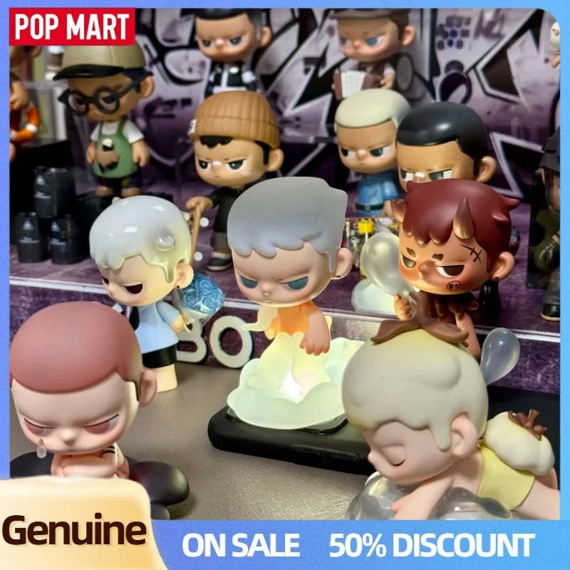 POP MART Kubo Breathing In Series กล่องสุ่มของเล่น ตุ๊กตา ฟิกเกอร์อนิเมะน่ารัก ของสะสม ของขวัญ