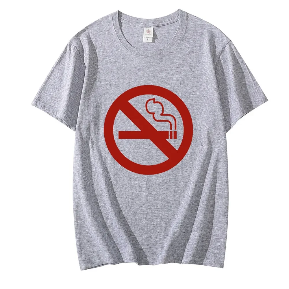 No Smoking T Shirts for Men Funny Dventure Time Tops Tee Cotton Short Sleeve O-neck Tee Shirt Summer Unisex Streetwear