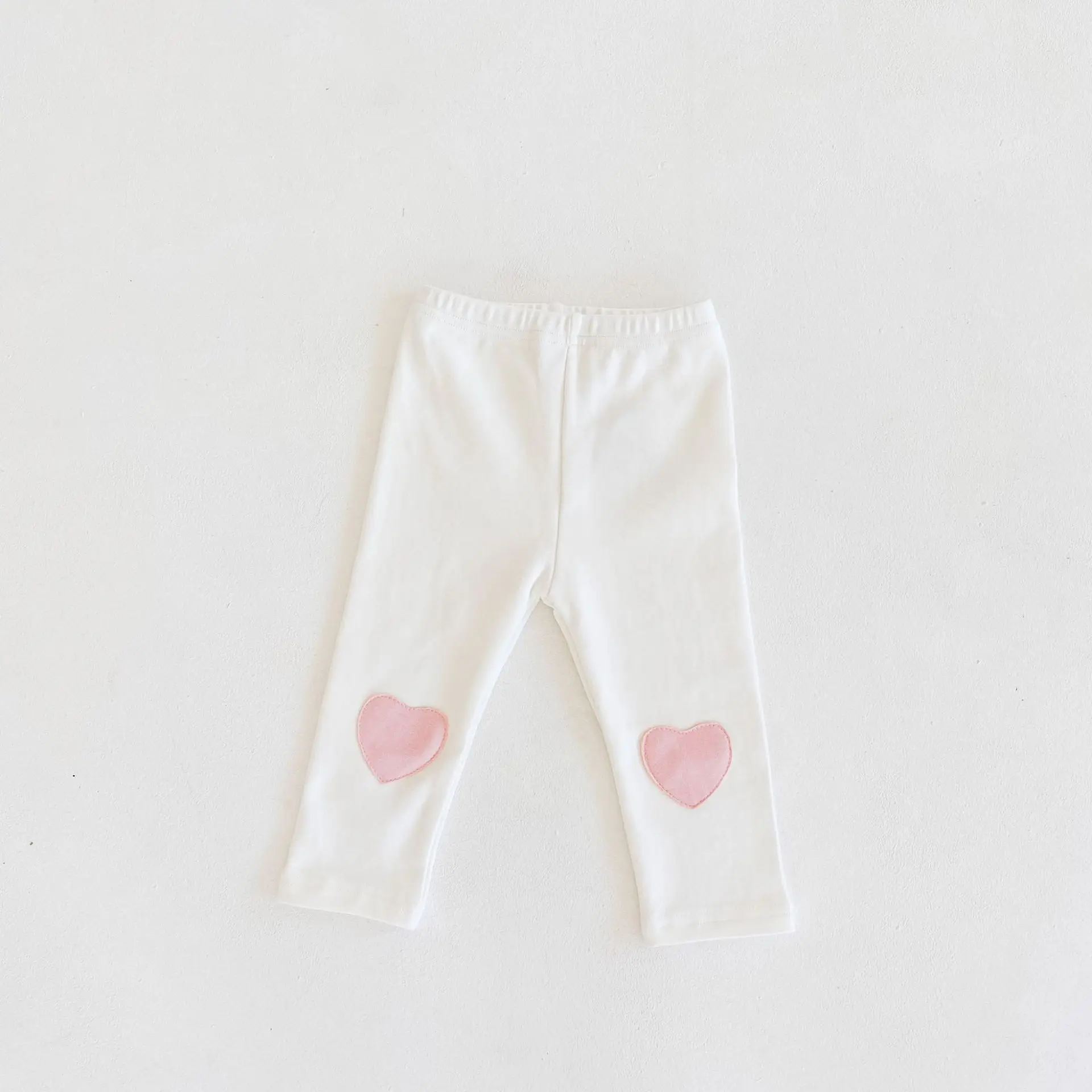 ins 2022 autumn new baby girl cheap cotton pants love patch nail leggings cotton all-match pants  baby clothes girl