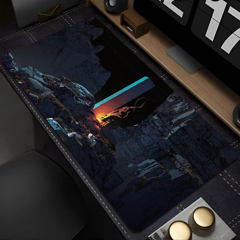 

Mousepad Laptop Office Cabinet HD Keyboard Pad PC Desk Mat Large Mouse Pad Non-slip Rubber Outer Space Astronauts Extended Pad