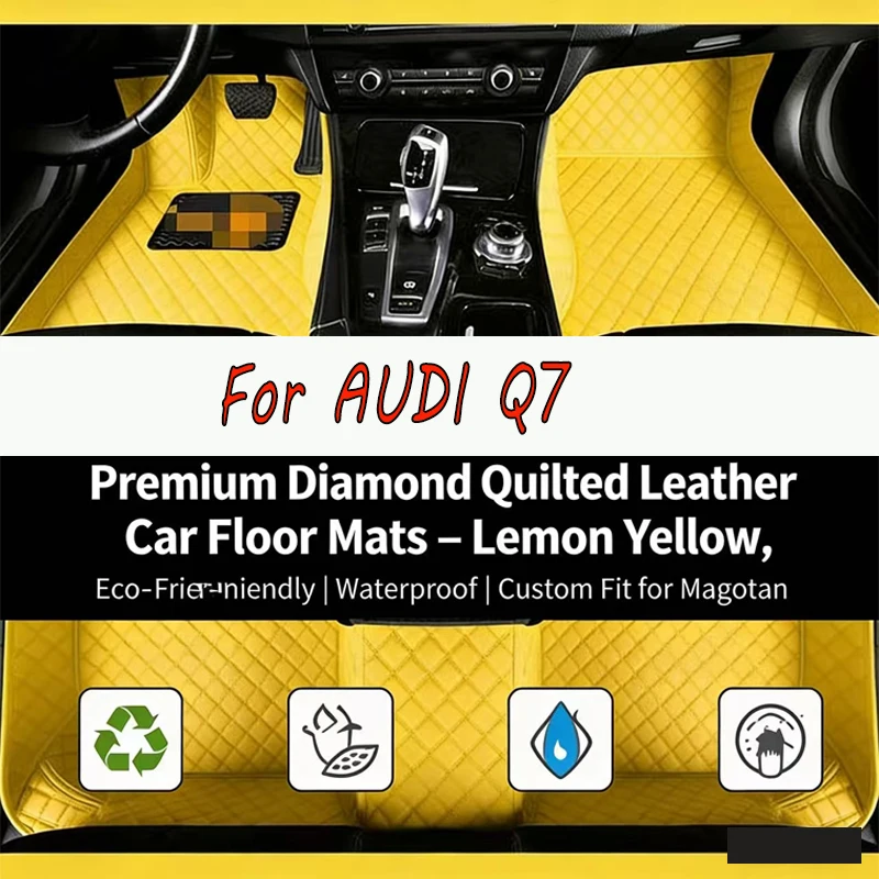 Custom Car floor mats for AUDI Q7 (Seven seats) 2006 2007 2008 2009 2010 2011 2012 2013 2014 2015 Pads automobile Accessorie