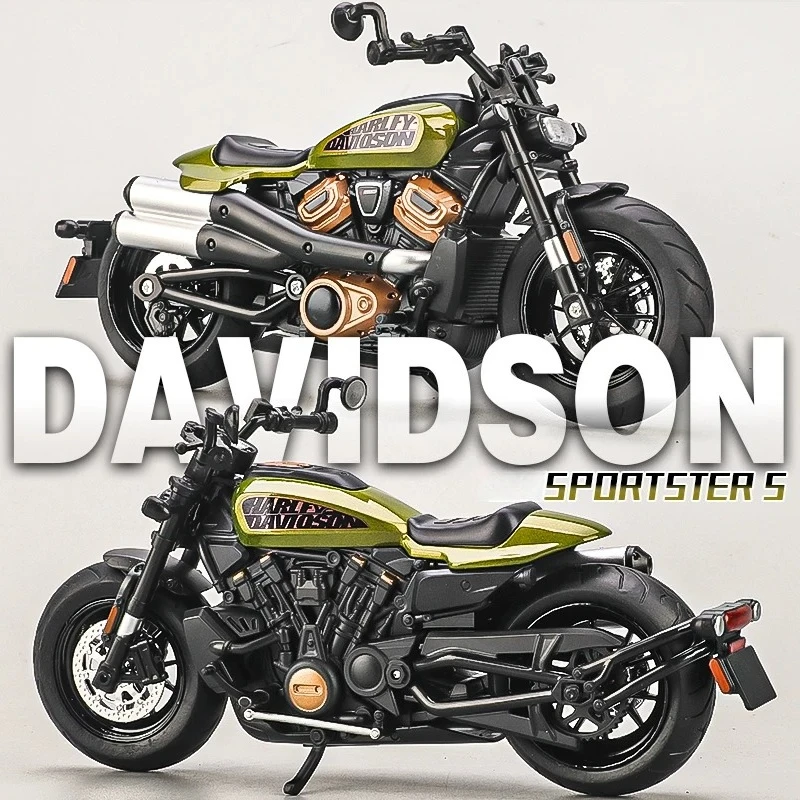 

1:12 Sportster S Motorcycle Alloy Model Diecast Racing Street Sports Motorcycle with Lights Model Kids Toy Gift