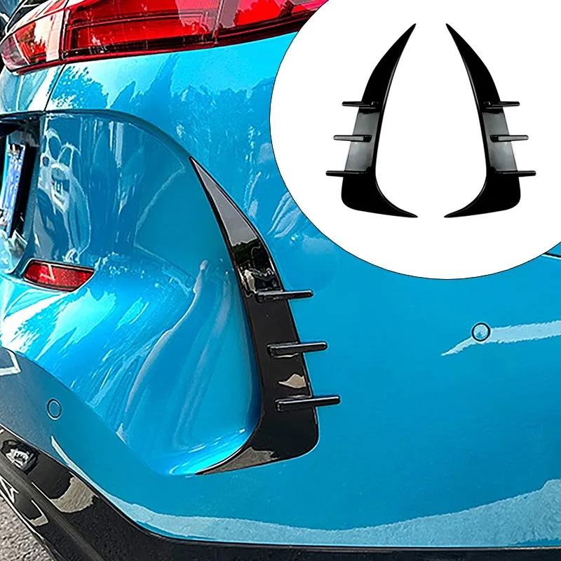 

Carbon Fiber Pattern Car Rear Air Knife Spoiler Trim Sticker For BMW 2 Series F44 Gran Coupe M Sport 2020+ Exterior Accessories