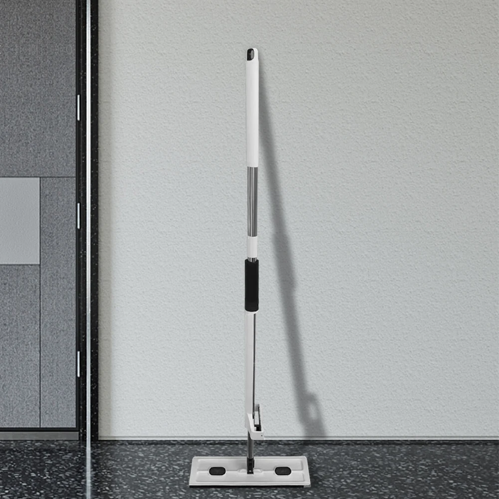 

Microfiber Mop Automatic Water Squeezing Wall Cleaner Mop Adjustable Long Handle with Reusable Pads for All Floor Types&Windows