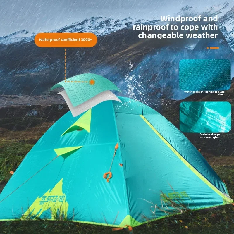 

HIMALAYA Camping Tent Outdoor Travel Hiking Thickened Professional Camping Double Rainproof Ultra-light Folding Portable Tent