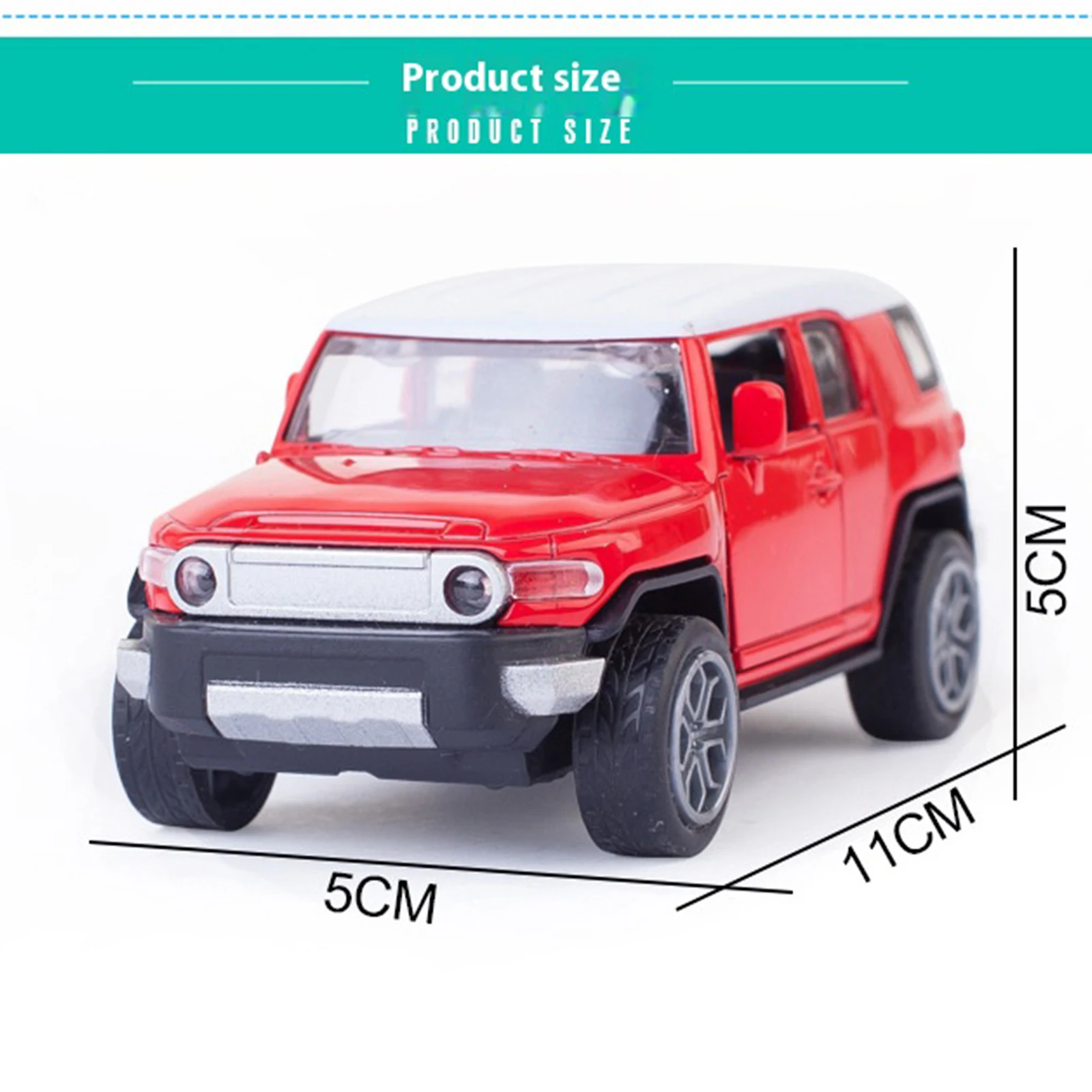 Land Cruiser 1:36 Alloy Model Toy with Retro Pull-Back - Sturdy Construction, Great Gift for Kids & Collectors