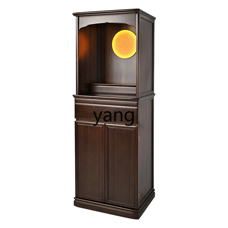 

LTT Solid wood household shrine vertical cabinet New Chinese-style table offering altar cabinet Modern statue living room