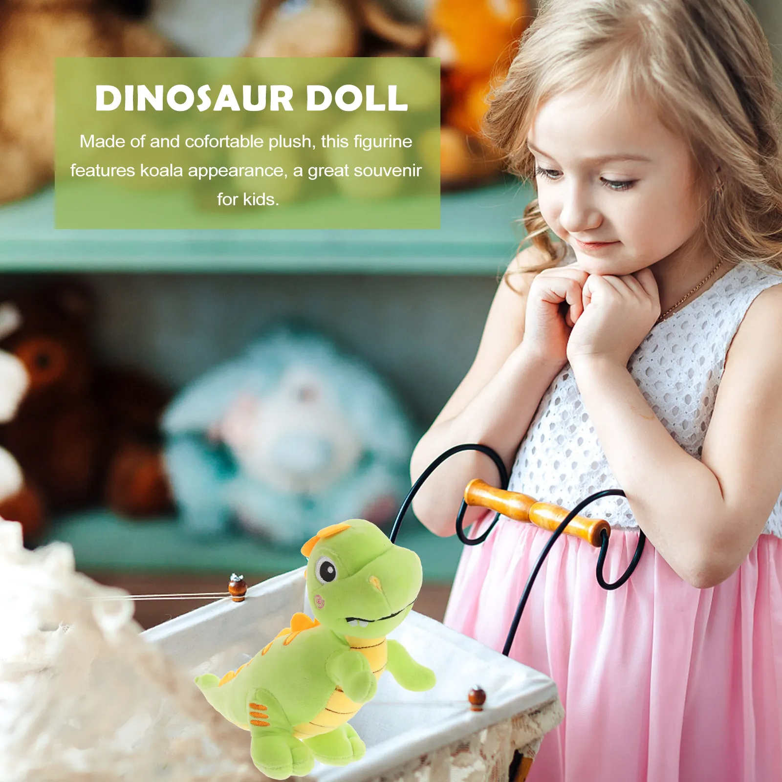 

1Pcs Dinosaur Stuffed Animal Soft Material Cartoon Design Comfortable Companion Pillow for Kids Gift Dinosaur