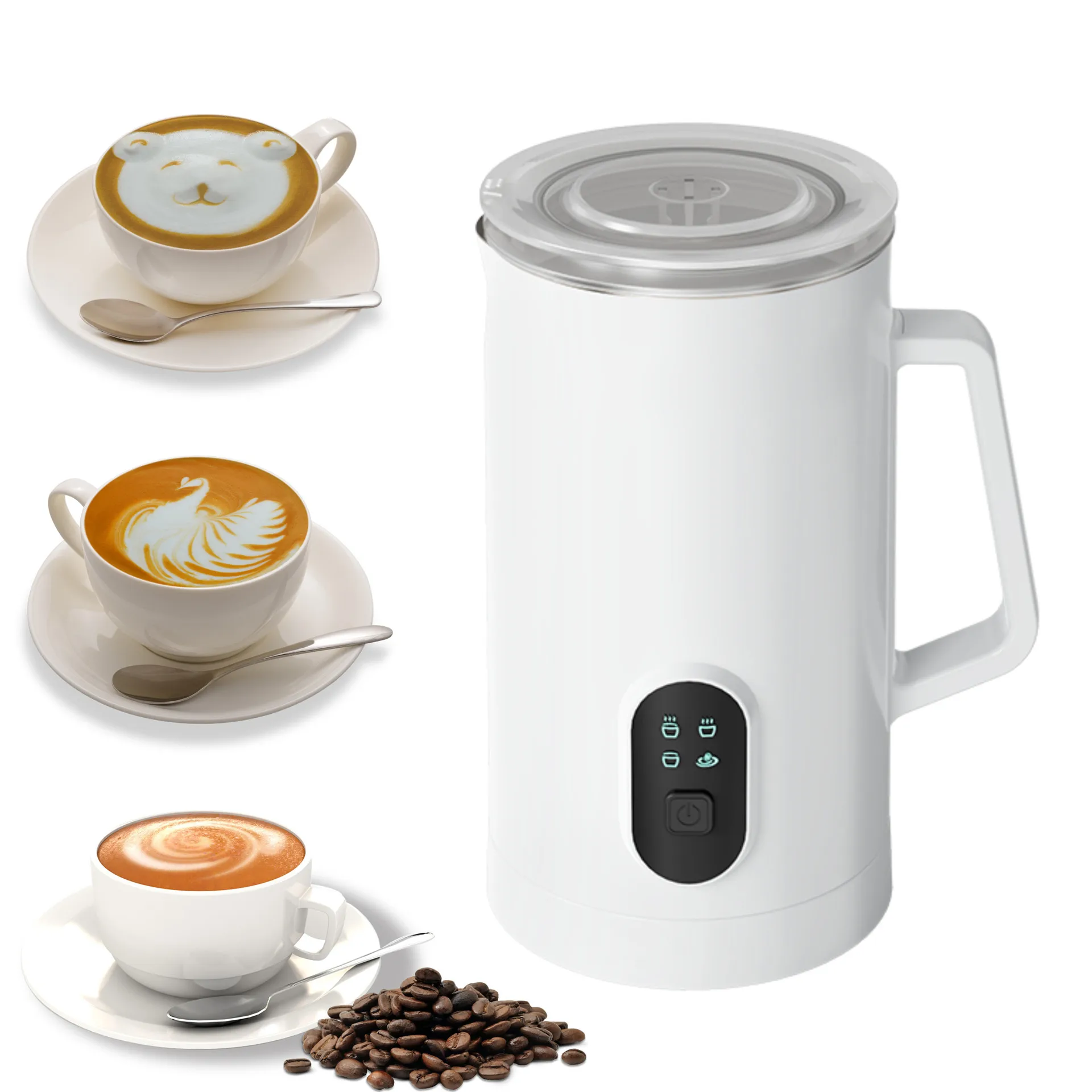 Espumador de leche para el hogar, máquina de espuma de leche efervescente, cafetera automática electromecánica