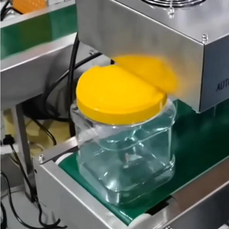 Electromagnetic Induction Aluminum Foil Sealing Machine Continuous Automatic Bee Medicine Plastic Bottle Gasket Machine