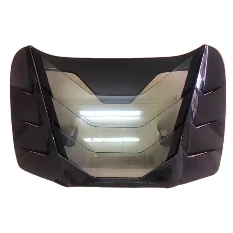 Carbon Fiber Glass Engine Cover  GTB Spider FM Mansory Style Peormance Body Kit Upgr
