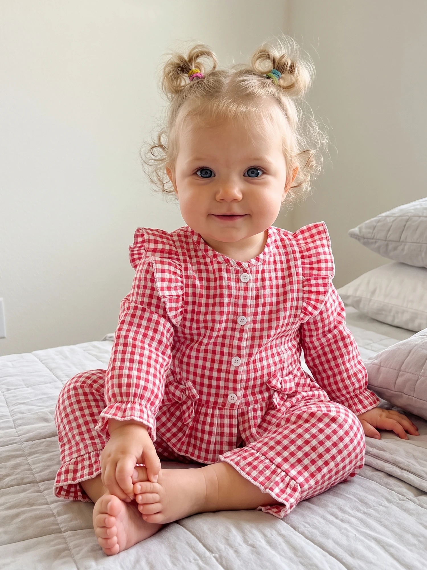 Toddler Girls Print Button Plaid Print Girls-Fall-Outfits Up-Long-Sleeve Sleeve Long Sleeve Shirt Up Long High Quality