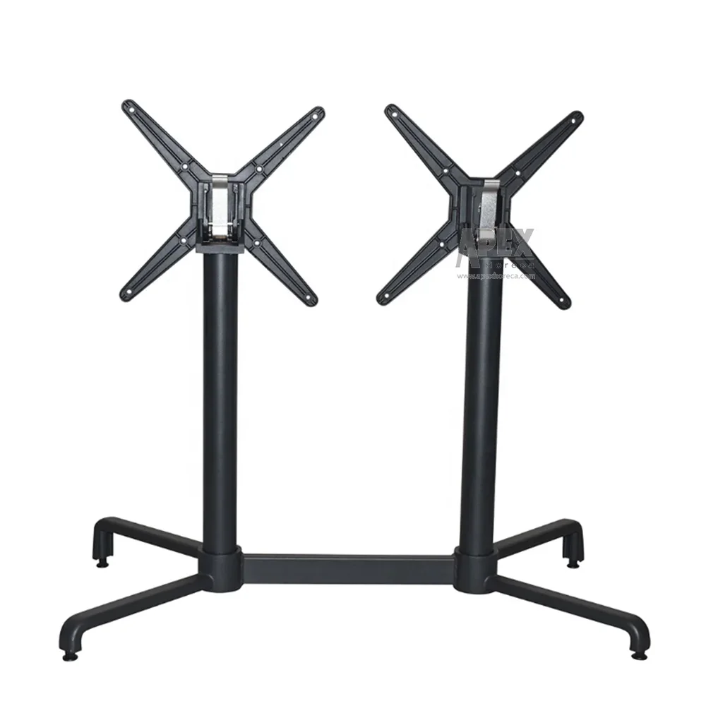 Indoor Outdoor Garden Powder Coating Sofa Furniture Legs Folding Two Way Table Base
