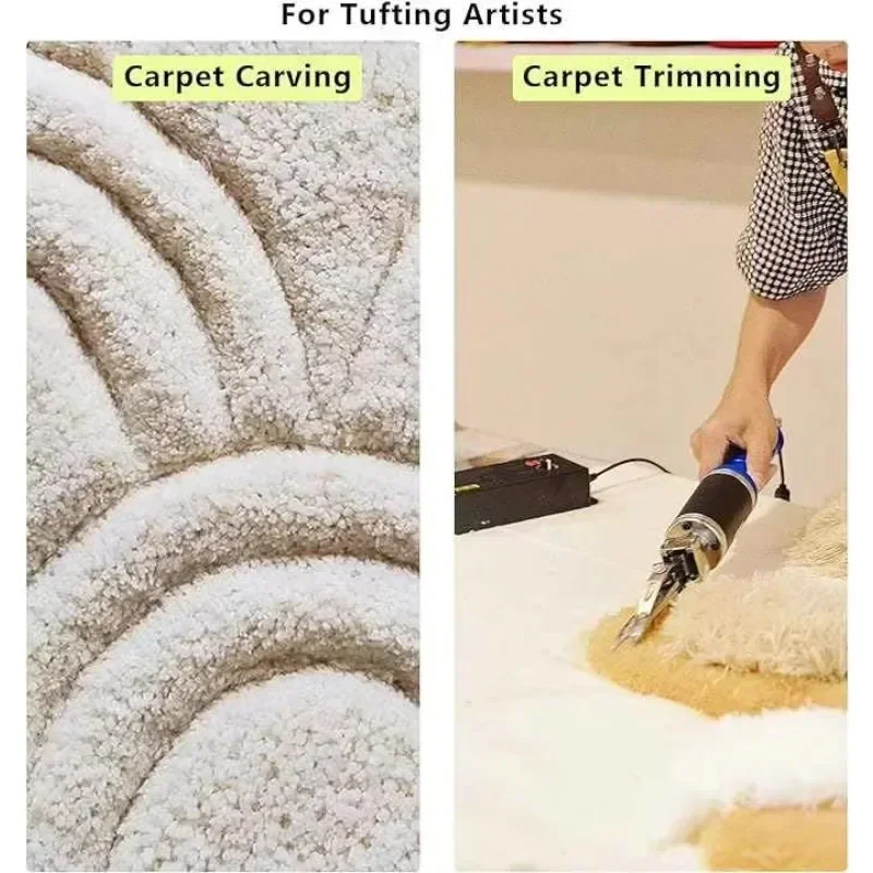 Best sell Adjustable Voltage Electric Scissors Rug Carpet Trimmer DIY Tapestry Making Home Textile Machine Tufting Rug Groov