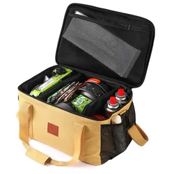 Outdoor Stove Pot Gas Tank Storage Bag Cart Oven Baking Tray Camping Cookware Tool Storage Bag Large Capacity Ice Pack