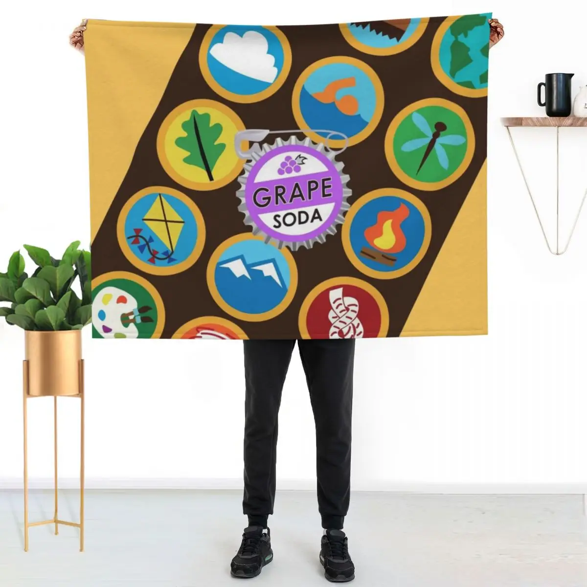 

The Wilderness Must Be Explored Throw Blanket Warm Plush Fuzzy Blanket for Living Room