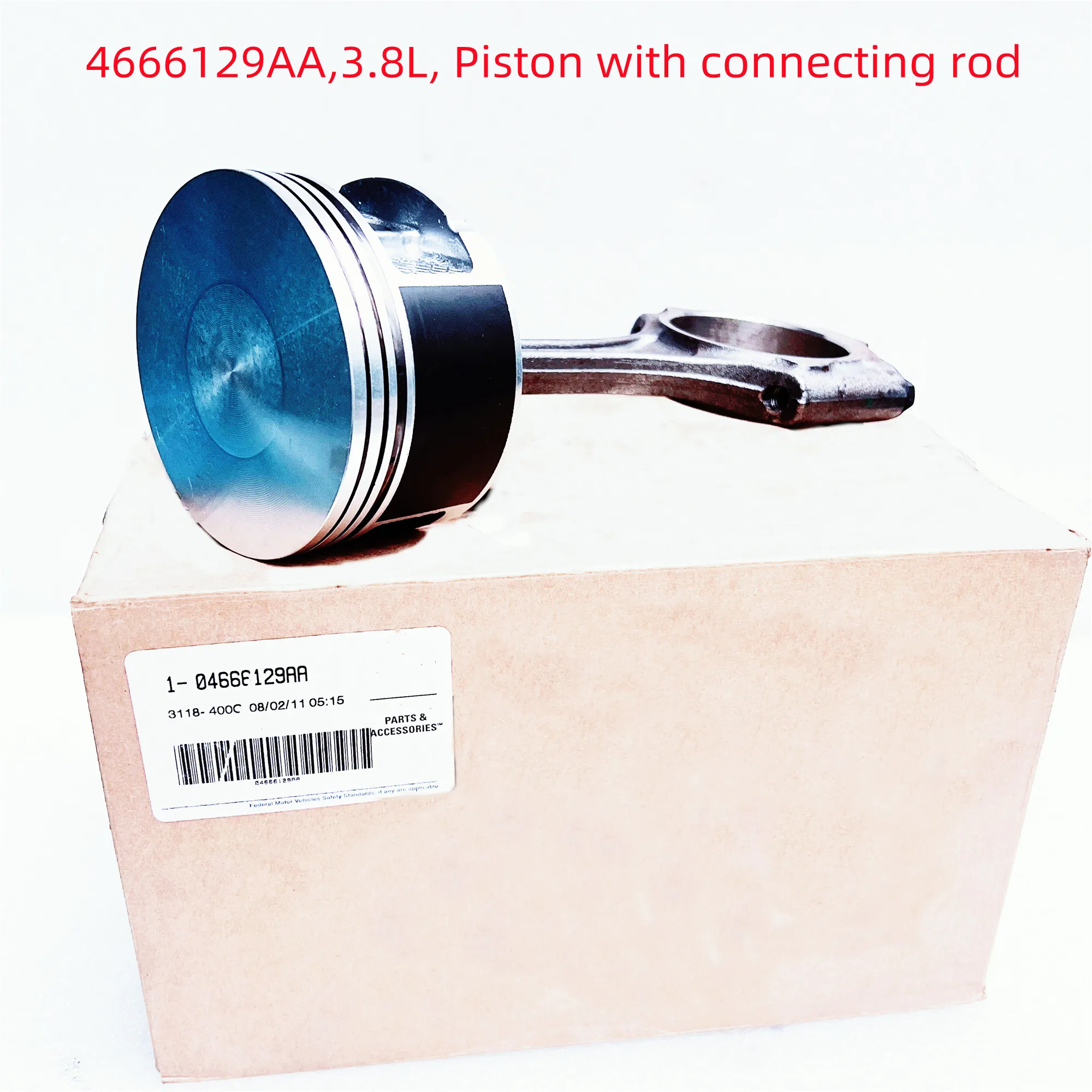 Original Piston With Connecting Rod, 4666129AA, Suitable For: 3.8L, Wrangler JK, city RV, 2007-2011