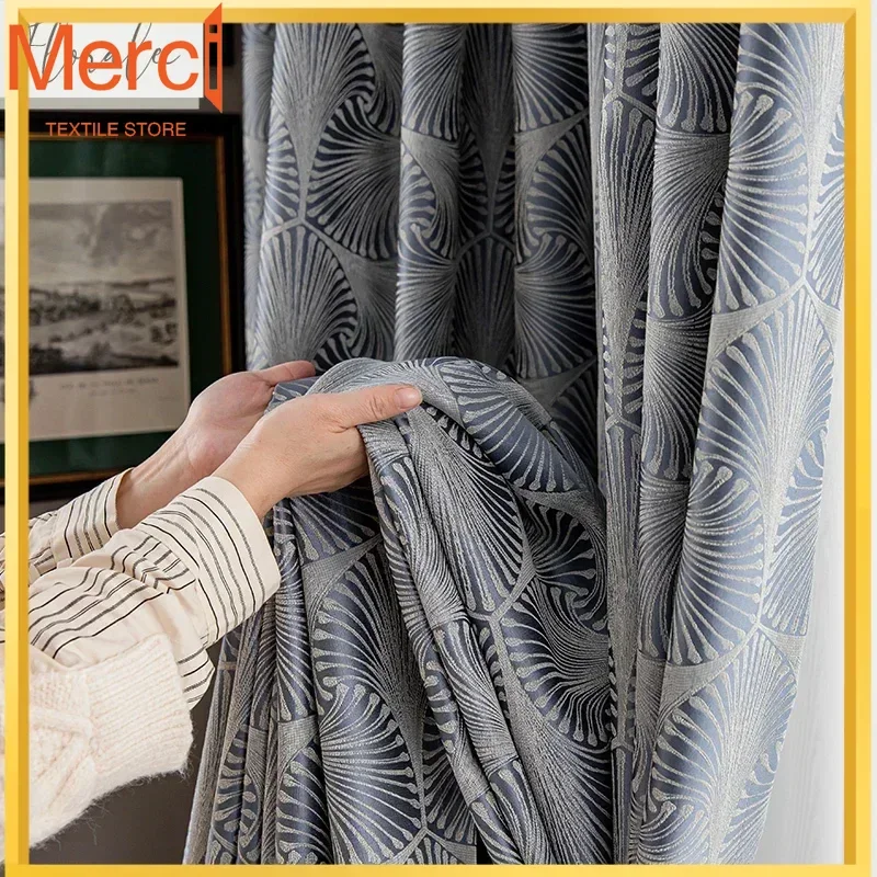 

Cream Blackout Curtains Customized Light Luxury Modern Design High-End Nordic Style For Living Room Bedroom Custom Decoration