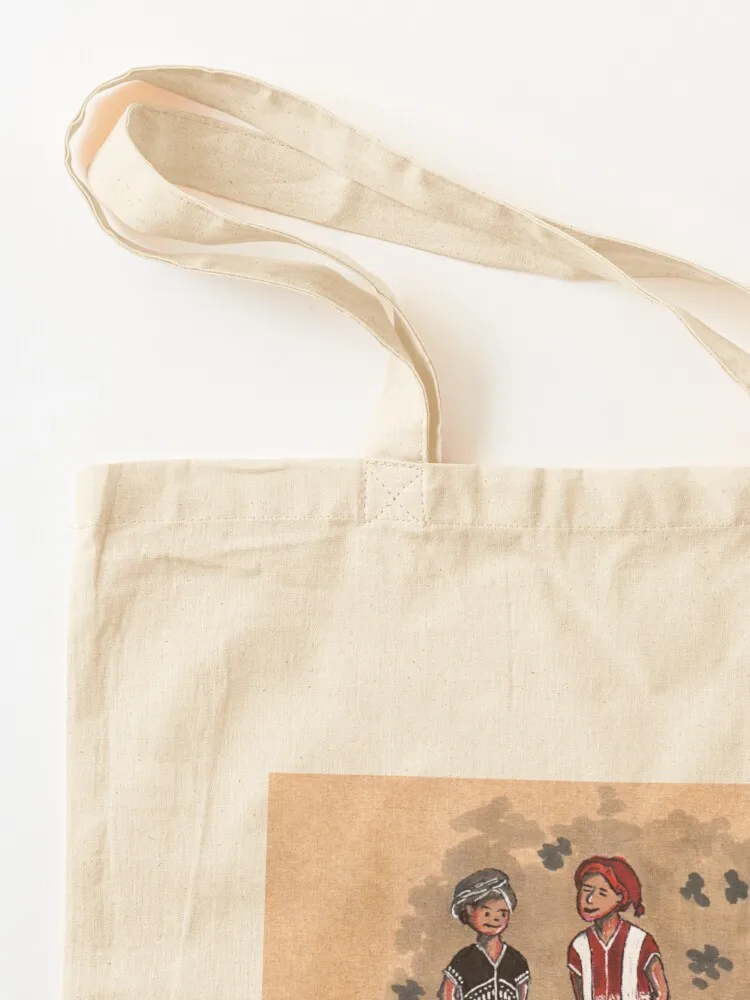 Winter Morning in Karen village Tote Bag Reusable bags reusable grocery bags eco pack custom tote bag