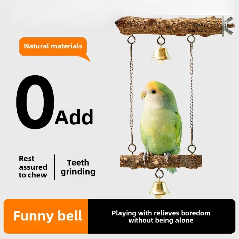 

Natural pepper wood tiger skin Xuanfeng swing ladder climbing ladder gnawing climbing hanging ring bird toys