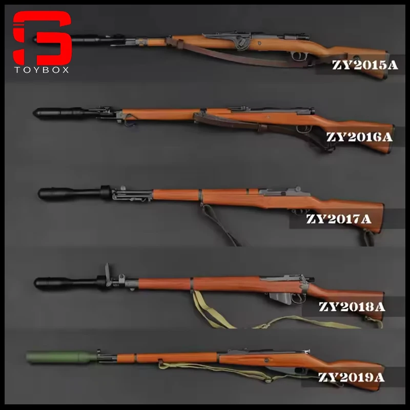 ZYTOYS ZY2015-ZY2019 1/6 Sniper Rifle 98K Type 99 M1 Garand NO4MKI M1891 Gun Model Scene Props Fit 12'' Soldier Action Figure