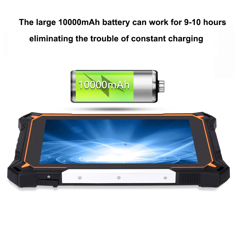 Octa Core Android 12 Rugged Tablet Industrial PC 8 Inch IP68 Waterproof Biometric Handheld Device NFC Explosion Proof Tablet