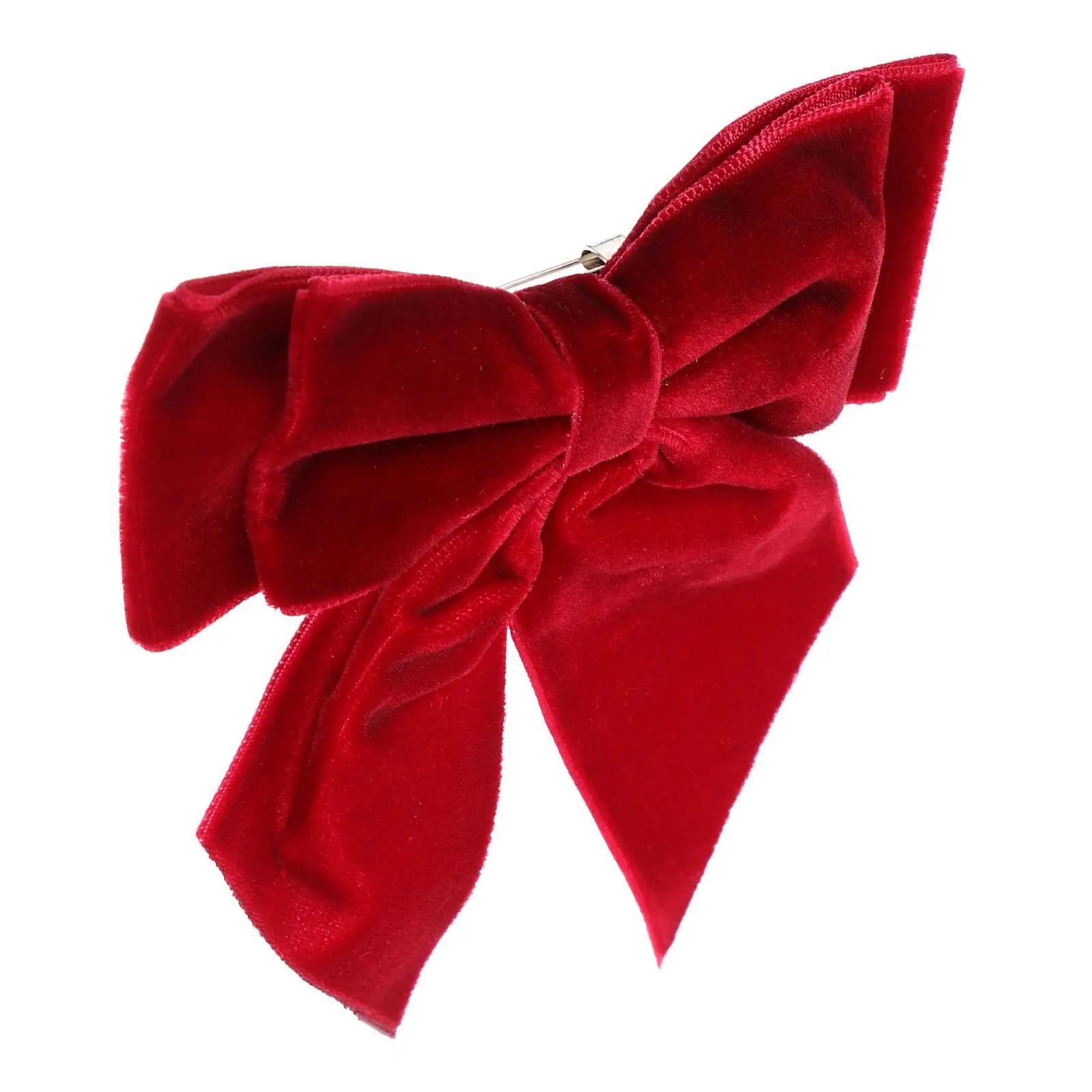 

Velvet Bow Brooch Pin for Women Red Suit Lapel Large Bow Tie Brooches Reusable Dresses BagsScarves Outfits Decoration