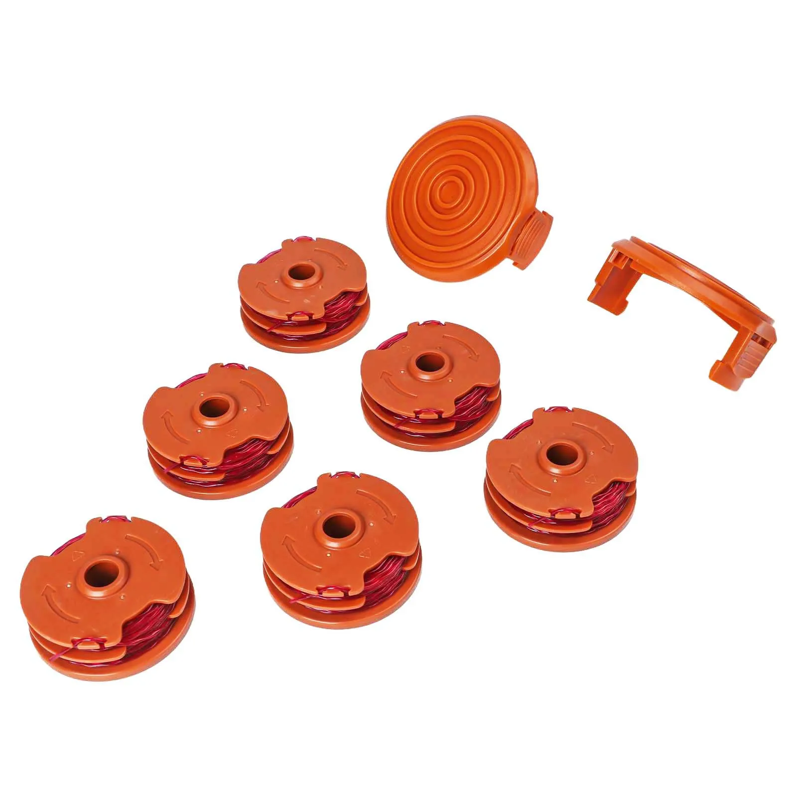 16ft 16ft Spools Orange Color Perfect Fit Reliable Performance 0.065 Inch Line Complete Protection For Lawn Care