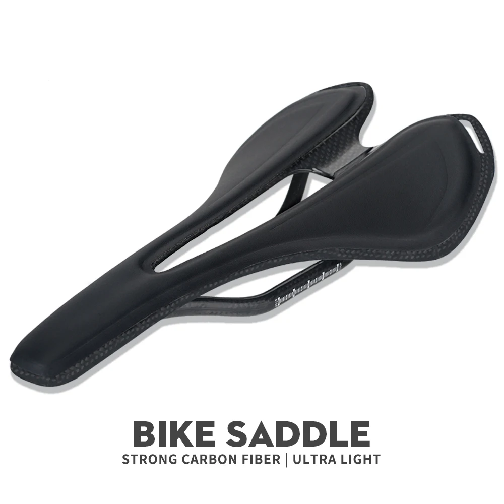 Hot Selling! Bicycle Carbon Saddle Super Light Weight Mtb Saddle 125g TOUPE Leather Saddle Black Bike Saddle Seat For Bicycle